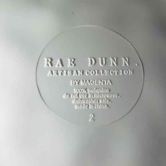 Rae Dunn Small Plate Spooky Boo Melamine Artisan Collection By Magenta Two Piece - Picture 7 of 7